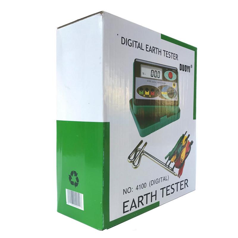 DY4100AB Ground Resistance & Soil Resistivity Tester - Digital Megohmmeter for Lightning Protection