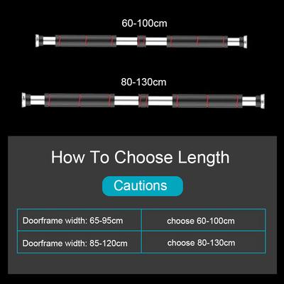 Door Horizontal Bars Steel Adjustable Home Gym Workout Chin Push Up Pull Up Training Bar Sport