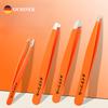 New Classic Color 4-piece Set Tweezers Beauty Tools Tight Clamp Hair Removal Clip Trim Eyebrows Fine Hair Portable Tweezers