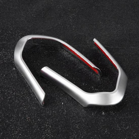 For BMW F10 F20 F13 F15 F16 X5 X6 Msport Steering Wheel Strip Frame Trim Silver