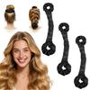 No Heat Hair Curling Rod with Scrunchies, Overnight Sleeping Satin Hair Roller Headband, Non-Heating Long Hair Curler for Women