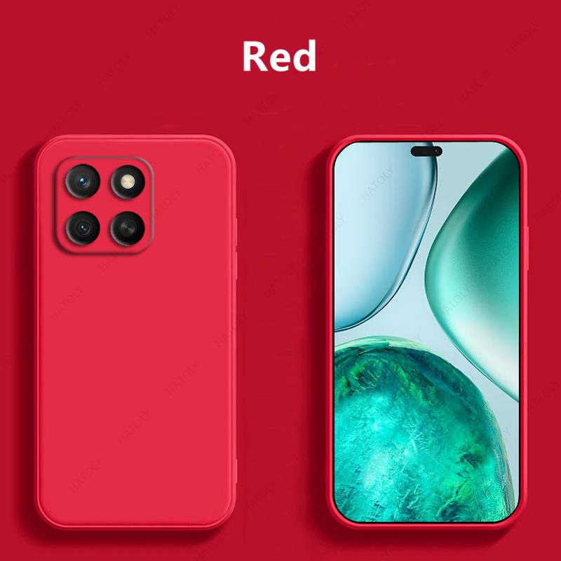 

Жидкий силиконовый чехол для телефона Honor X8c Чехол Мягкий чехол Funda Задняя крышка для Honor X8c Чехол для Honor X8c For Honor X8c красный