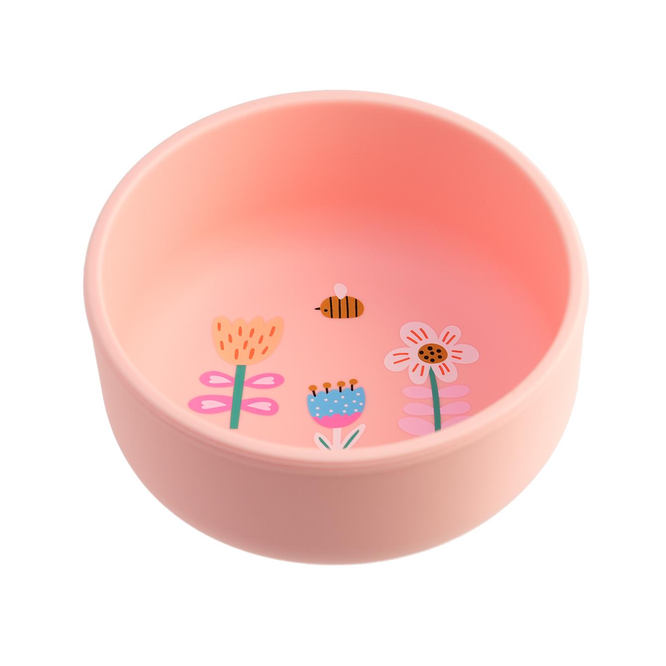 

1PCS Baby Weaning Bowl Silicone Cartoon Pattern BPA Free Non Toxic Dishwasher Safe Food Feeding Container Tableware Baby Stuff