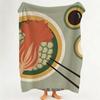 Design C Cartoon P Pattern F Food Throw Flannel Throw Blanket Suitable for Sofa Living Room Bedroom