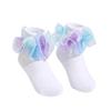 Girls Lace Princess Dance Socks with Ruffle Trim – Breathable Lightweight for Kids