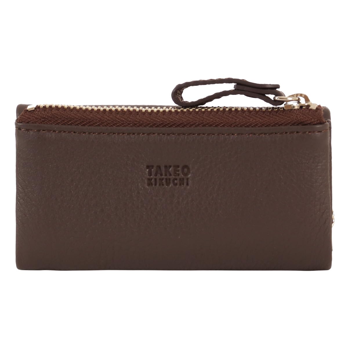 

Key Case 4 Rows Genuine Leather Coin Purse Reading Chocolate [Takeokikuchi] Men s TKW-00241 [12]
