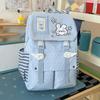 Schoolbag Design Sense Embroidery Bunny Large Capacity Student Commuter Versatile Polka Dot Girl Going Out Lightweight Backpack