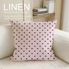 Art Polka Dot Cushion Cover Linen Decorative Pillowcase Set Pcs x x x Breathable Washable Sofa Cushion Cover