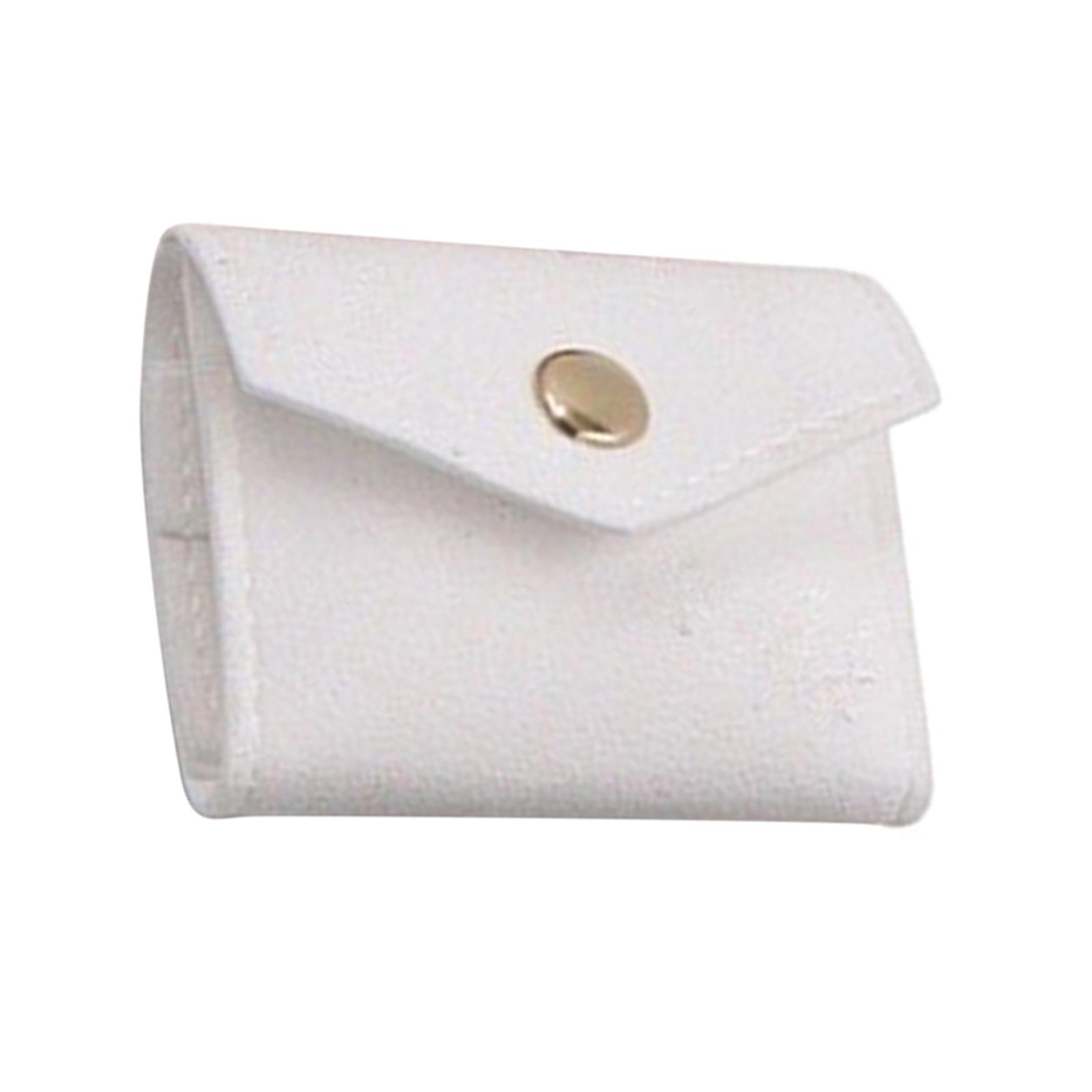 

Портативная сумка для хранения ювелирных изделий, модный футляр для хранения ювелирных изделий, мягкая сумка для сережек, подходит для путешествий, хранения аксессуаров белый