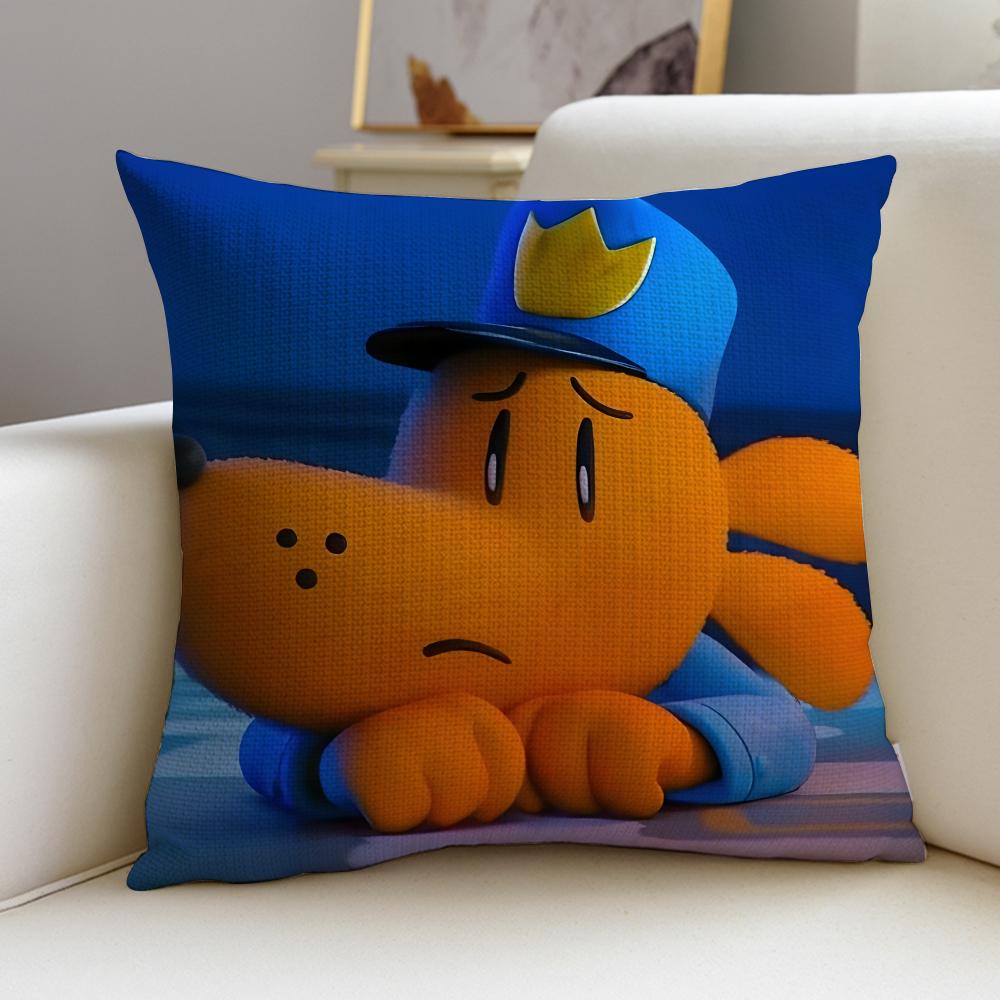 Funny DDog ManS Cushion Cover Breathable and skinfriendly linen pillowcase square removable and washable cushion