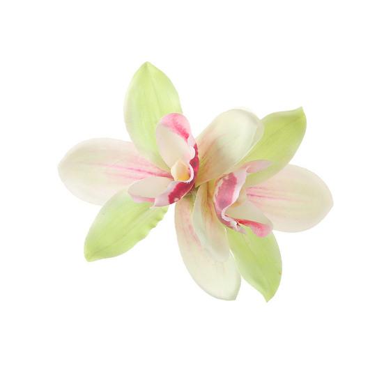1/3Pcs Women Hairpin Secure Grip Realistic Orchid Design Hair Clip Non-Fading Decorative Hair Accessories