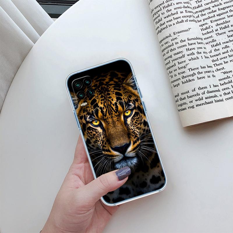 RA16 Leopard Transparent Phone Case for LG K22 K30 K40 K40S K41 K42 K50 K50S K51 K51S K52 K61 K62 K71 K92 Q60 Q61 V40 V50 V60