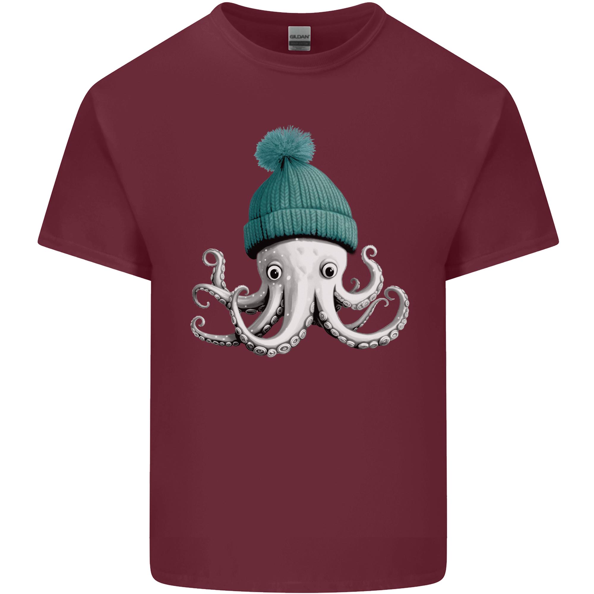A Cute Baby Octopus in a Hat Scuba Diving Unisexs Light Cotton TShirt S