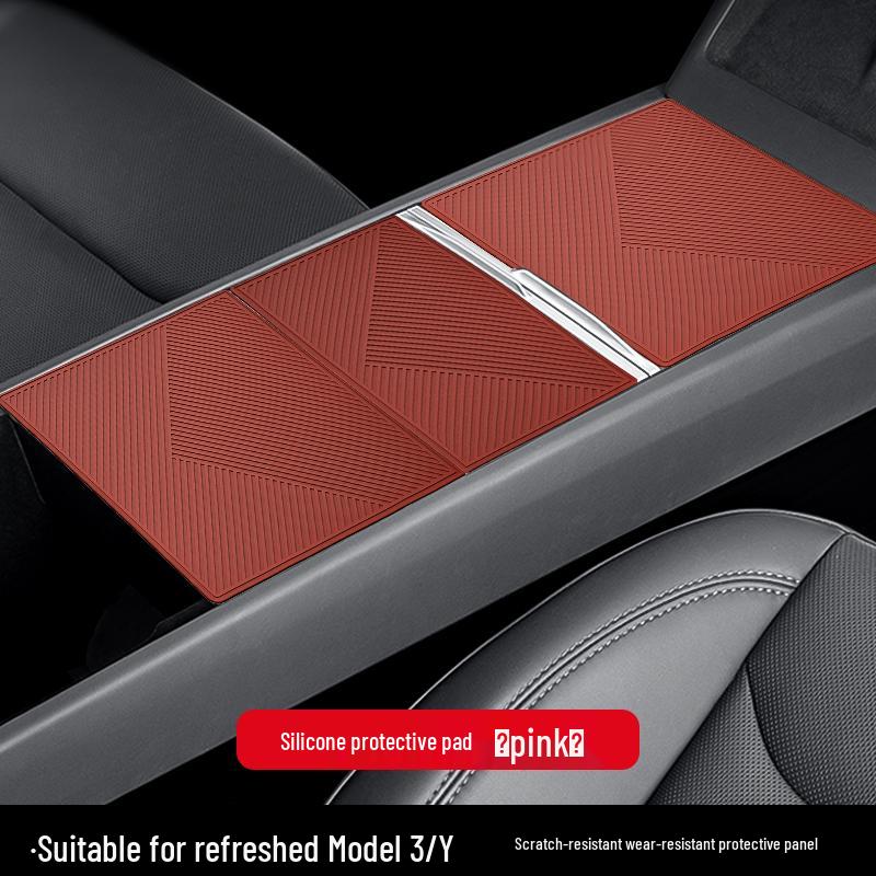 Tesla Model 3/Y Center Console Suede Protective Film Sticker