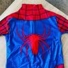 Kids Superhero Super Stretch Jumpsuit Halloween Cosplay Spider Pattern Performance Jumpsuit Movie Character Mask Set