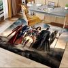 Justice League Movie Poster Wall Art Print Office Mat Home Decor Office Desk Chair Rugs Chair Carpet for office Chair Mat Gift For Halloween