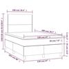 3142244 vidaXL Divan Bed with Mattress Dark Brown 120x200 Cm