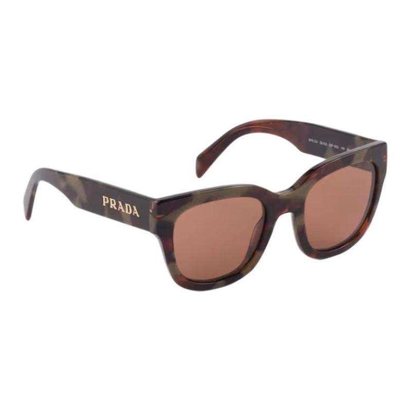 Prada Oversized Frame Acetate Square Sunglasses Unisex Couple Style Brown