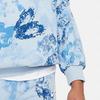 Sportswear Club Fleece Logo Embroidery Tie-Dye Print Loose Sweatshirt Kids Tops Light-Blue FN8754-440