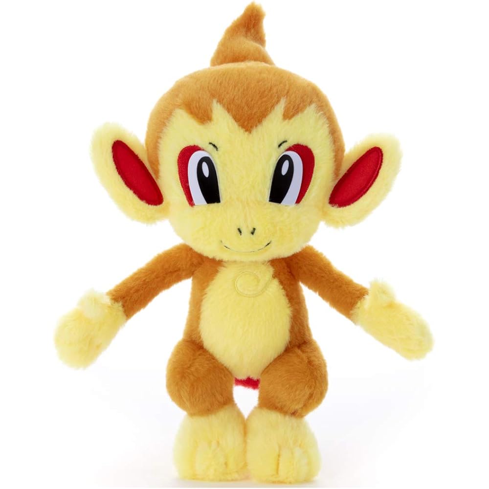Takara Tomy Arts Pokmon Plush Toy Chimchar 22cm Height Soft Stuffed Animal