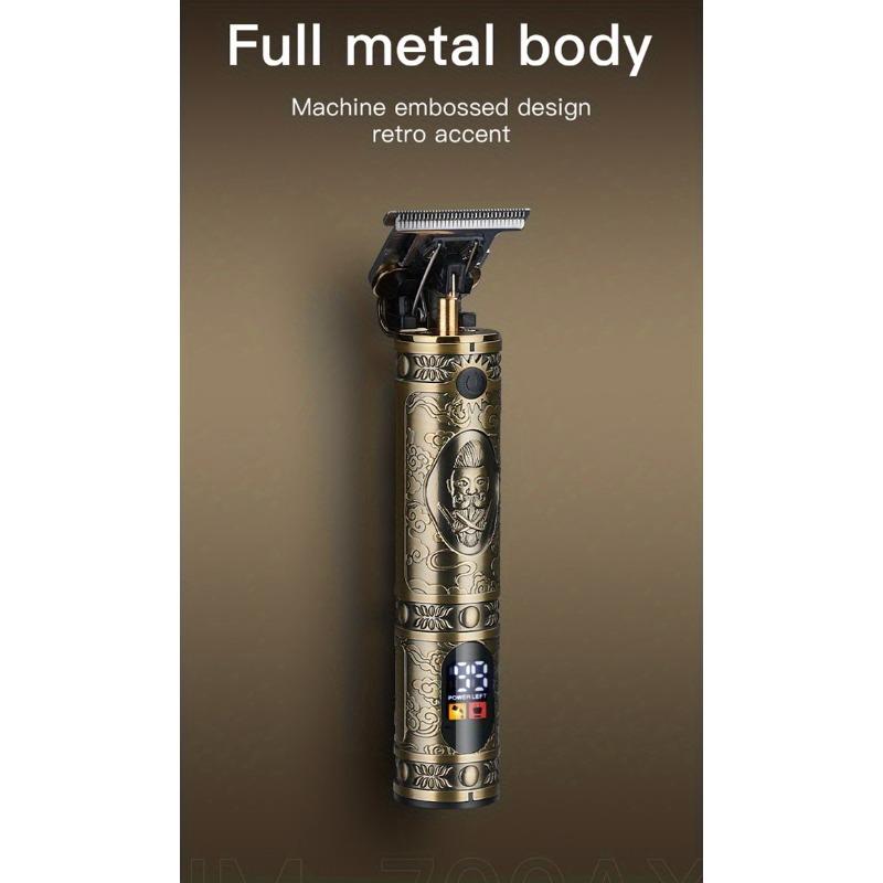 1 Set Verbessern Sie Ihr Haarschnitt-Spiel – Professionelles kabelloses Haarschneide-Set mit LCD-Display – perfektes Geschenk für Männer und Papa!