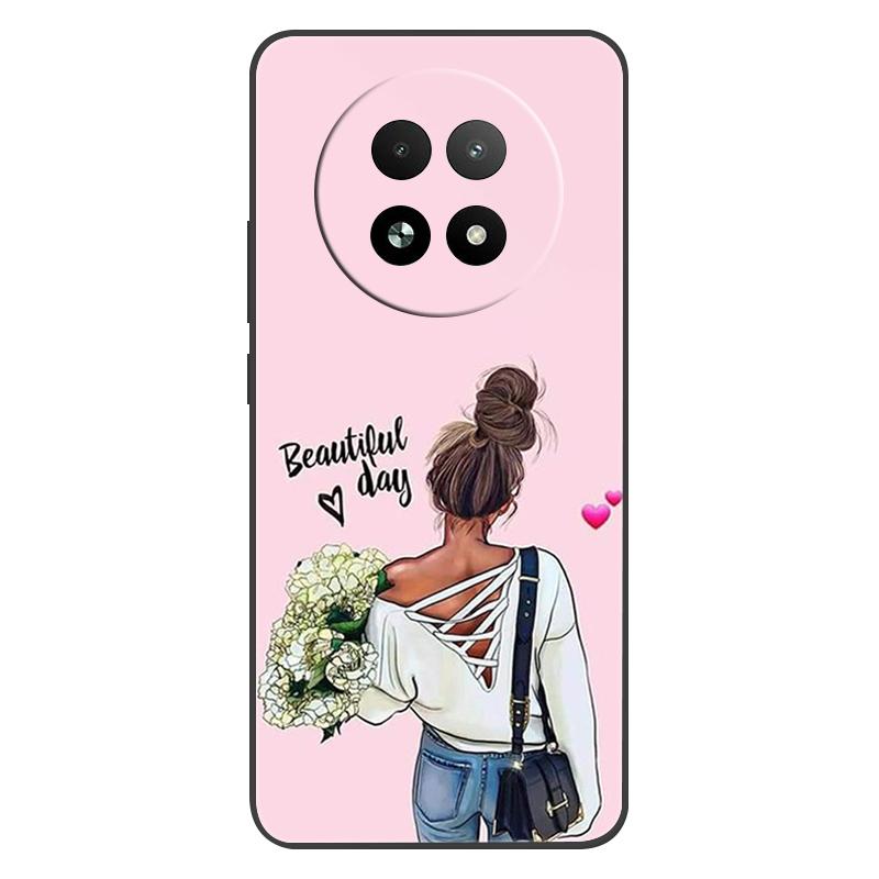 For Realme 13+ 5G Case Silicone Luxury Space Soft Bumper for OPPO Realme 13 Pro Plus 5G Phone Cover TPU Fundas Fashion Bag