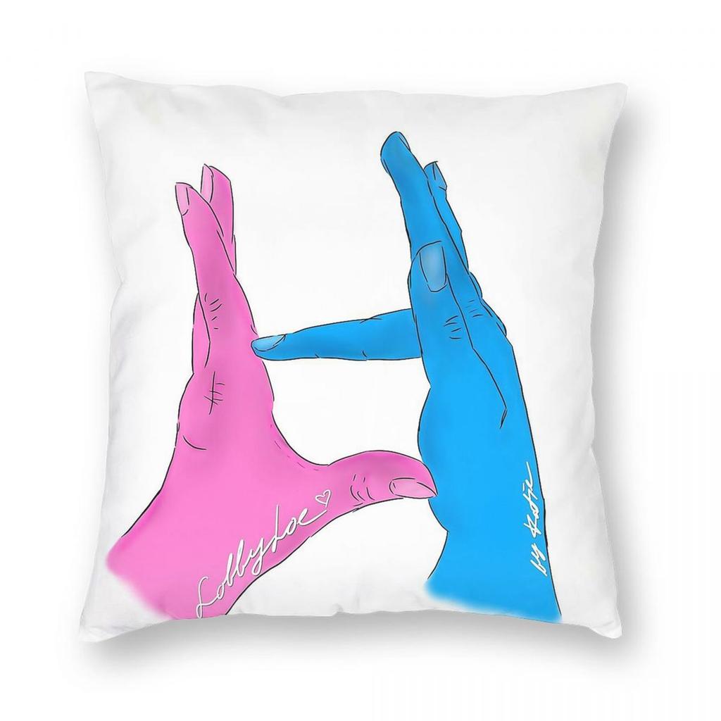 Lobbyhoe Podcast Square Pillowcase Polyester Linen Velvet Pattern Zip Decor Home Cushion Cover