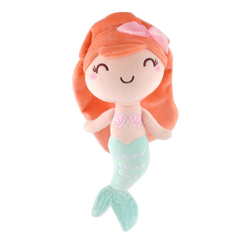 

Princess Mermaid Plush Toys Stuffed Animal Plushie Gifts Girl Decoration Home OrangeHair,26cm/10.24in