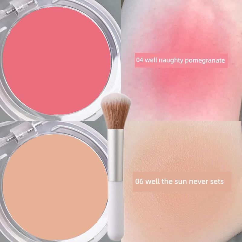 Monochrome Ice Cube Blusher Plate Shrink Expansion Color Facial Brightening Color Coloring Red Female Highlight Repair Three-in-One Novice