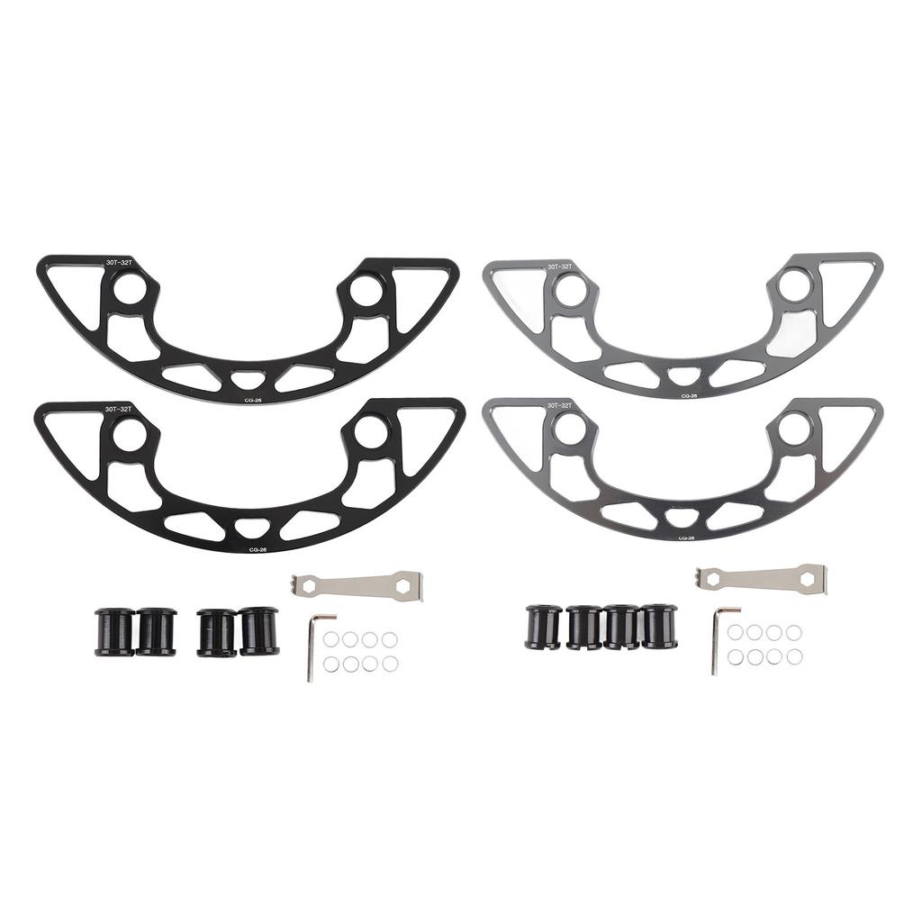 Kettenblattschutz Aluminiumlegierung Getrennter Kurbelsatz Kettenradschutzabdeckung für 30Z bis 32Z 104 BCD