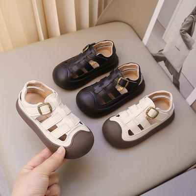 Babysandalen Atmungsaktiv Bequem Strandschuhe für Kleinkind 2025 Sommer Neu Jungen Mädchen Laufschuhe Rutschfest Weiche Sohle Niedlich