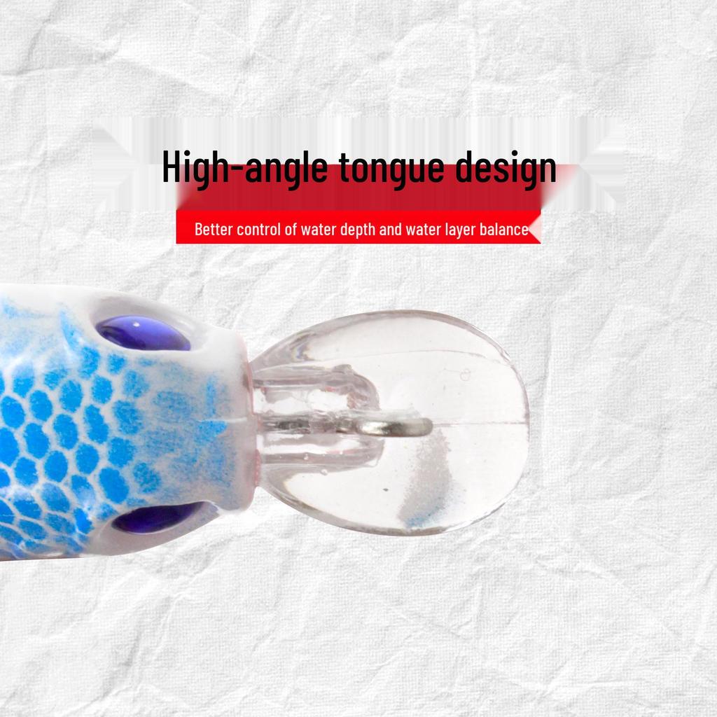 Ding Liang Floating Surface Lure - Rocking Fat Fish Bait for Freshwater & Sea (Simulation Hard Bait)