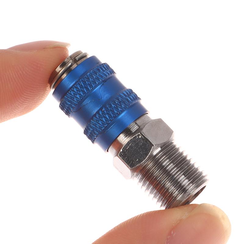 1 zestaw 1/8 cala BSP męski i żeński adapter do połączeń części aerografu szybkozłączka aerografu złączka zwalniająca wtyczka