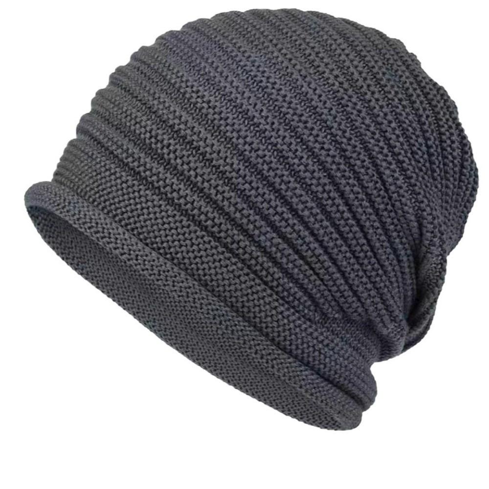 Warm Beanies Soft Ear Protection Hat Casual Winter Knitted Hat  Men Women