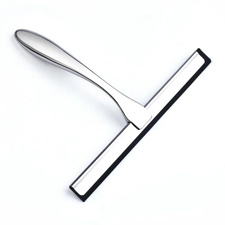 Stainless Steel Wiper Glass Wiper Kitchen Floor Cleaning Scraper Household Window Glass Wiper Cleaner Scraper