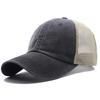 Frühling und Sommer dünne atmungsaktive Mesh-Baseballkappe Herrenmode gewaschene Baumwollkappe Sonnenschutz Schirm Strand