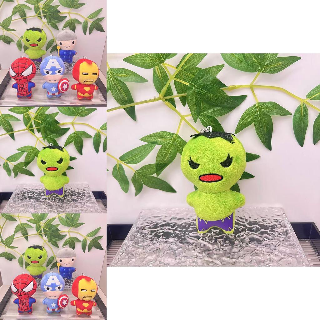 Marvel Avengers Spider-man Plush Toy Soft Keychain With Iron Man And Hulk Designs For Kids