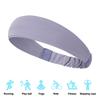 Men Women Running Headband Solid Color Elastic Fashion Workout Headband Moisture Wicking Breathable Gym Sweat Band Fitness Yoga