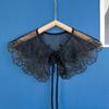 Accessori per Gonne Decorative Floreali Giapponesi con Foro Finto Collare a Sciarpa