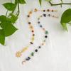 2Pcs Headwear Long Tassel Chain Headdress Multicolored Stone Bead Hair Additions  Hair Jewelry