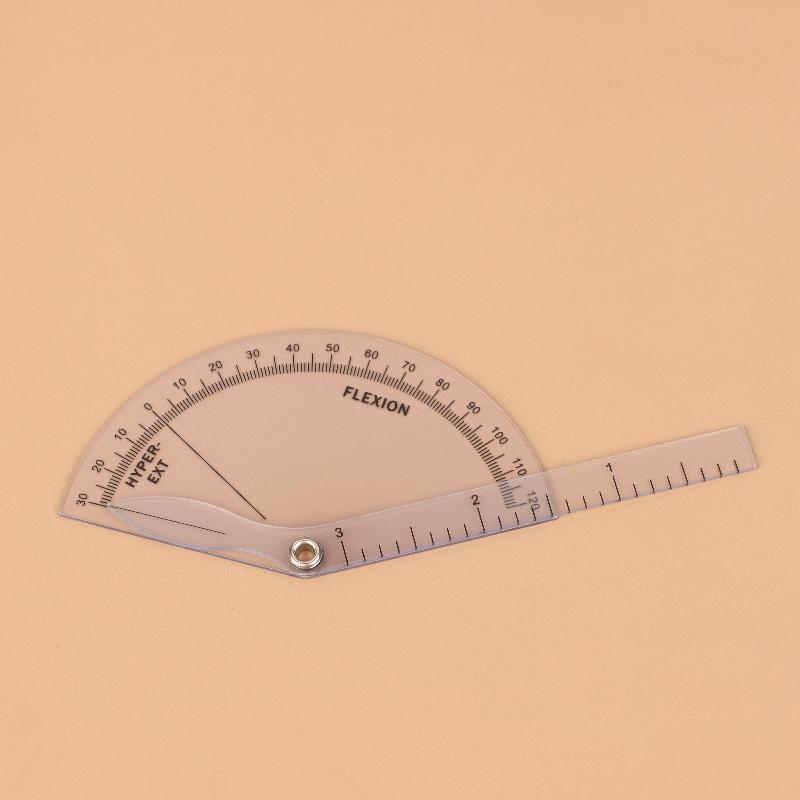 1Pcs Pvc Medical Finger Goniometer Plastic Protractor 180 Degree Angle Ruler Finger Ruler Professional Measure Tool