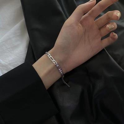 Kettenarmband für Männer Frauen Kubanische Gliederkette Armband Unisex Legierungsarmband Schmuck