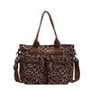 Sac de loisirs pour femmes classique à imprimé léopard de grande capacité avec plusieurs poches Nouveau sac cabas léger pour les déplacements