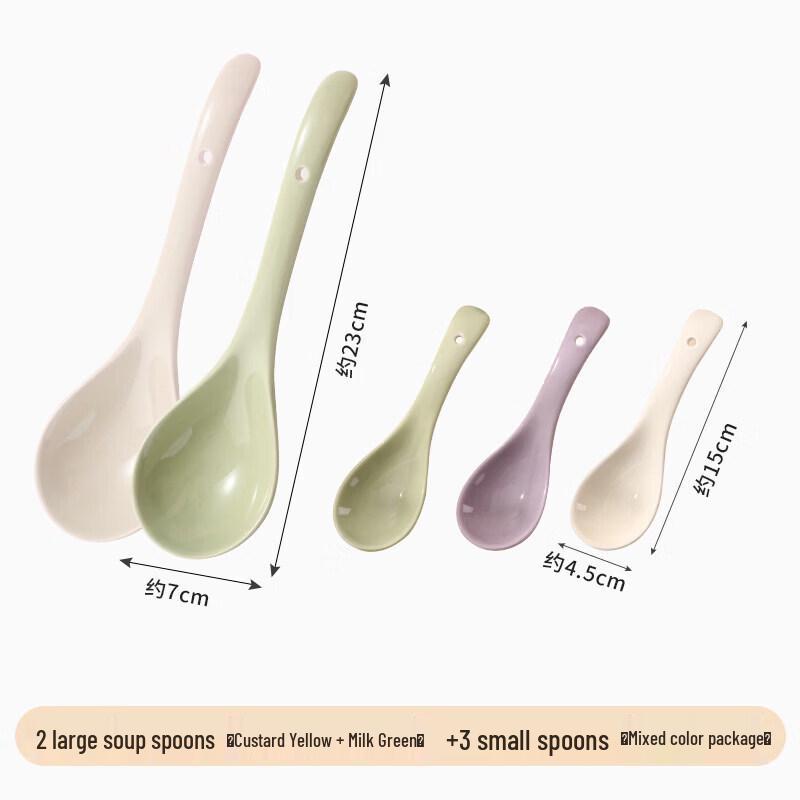 Stylish Ceramic Long-Handle Soup Ladle