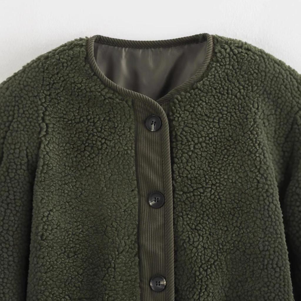 Autumn 2024 Women's Loose Leopard Print Lamb Wool Coat - European & American Fashion