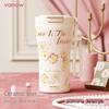Vanow Begonia Flower 500ml Ceramic Insulated Travel Mug