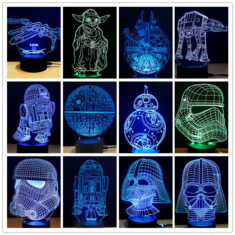3d Element Night Light Led Lamp Bedroom Decoration Creativity Gift