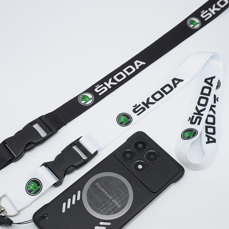 Car Neck Straps Lanyard Key Cell Phone Work ID Card Hanging Rope For Skoda Octavia A5 A7 RS Fabia Superb Rapid Kodiaq Karoq EH4