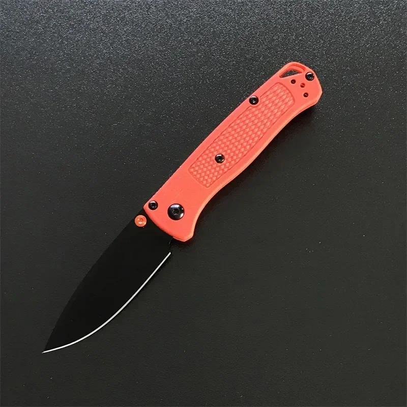 Pocket Knifes BM 533 Mini Bugout Folding Knife Nylon Fiber Handle Kitchen Knives Utility Meat Cleaver Fruit Sharp Knife EDC Tool