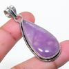 Natural Sage Amethyst Gemstone 925 Sterling Silver Jewelry Pendant 2.01" AP-14824